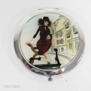 Wholesale fashion double sided folding women pocket mirror