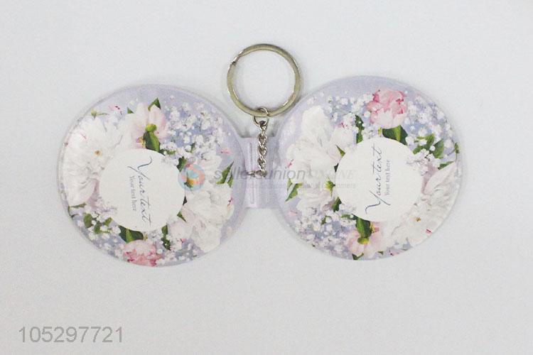 Direct factory small printed cosmetic mirror pocket mirror