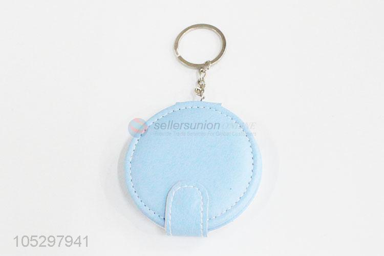 Promotional cheap women printed pu cover cosmetic travel mirror