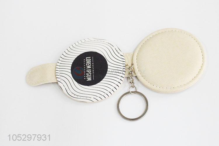 China wholesale folding pu leather pocket makeup mirror