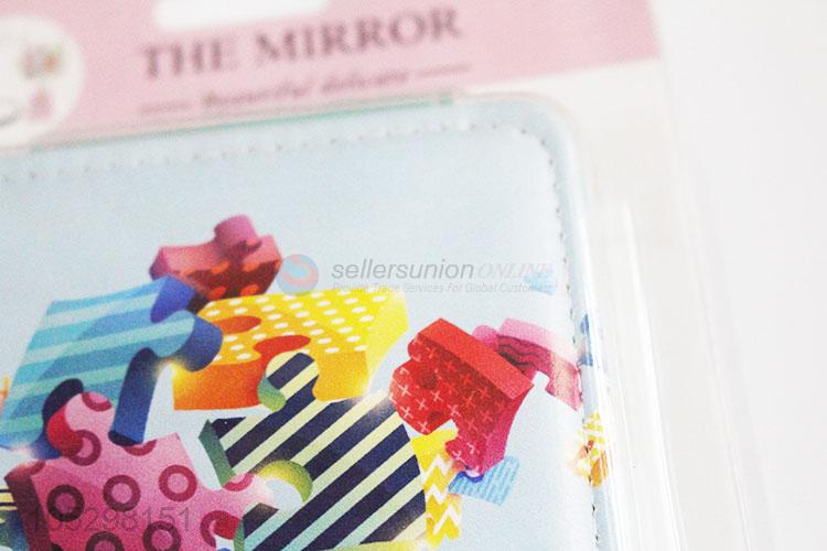 Manufacturer custom small printed cosmetic mirror pocket mirror