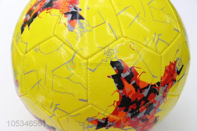 Factory Direct Supply Yellow Color Printed Toy Ball Football Swimming Party Toys