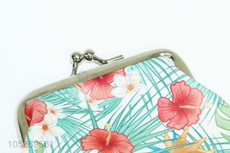 Promotional Gift Cute Flower Printed Coin Purse