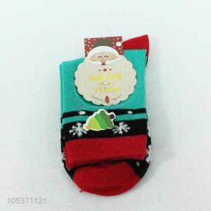 Best price christmas printed socks for kids