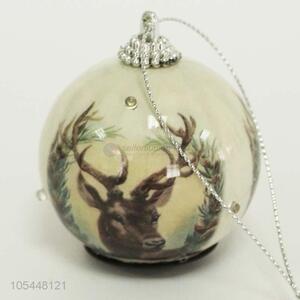 Recent design Christmas tree pendant decoration Christmas foam balls with 3 lights