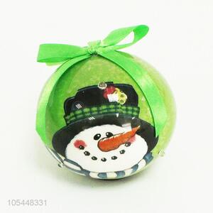 Cute Printing Decorative Christmas Ball With 3 Lights