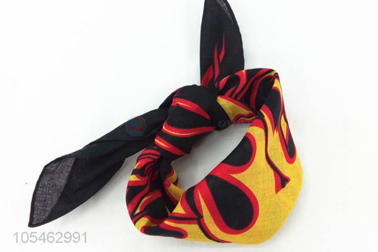 China OEM square printing cotton bandanas