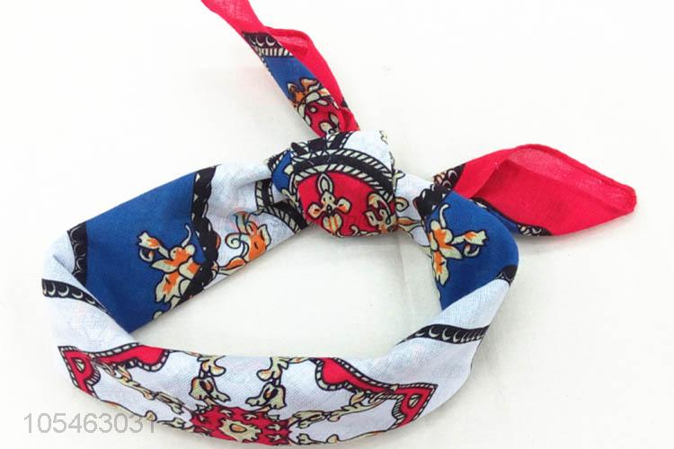 Factory promotional square printing cotton bandanas