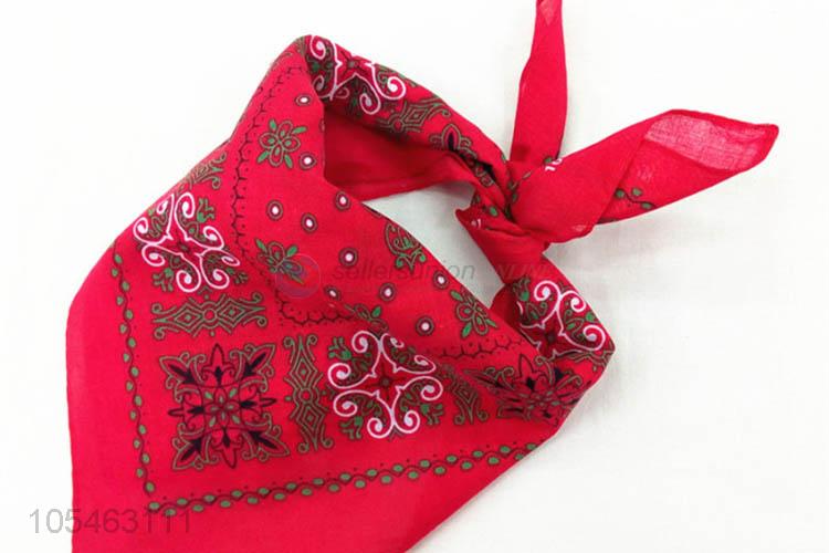 Best selling square printing cotton bandanas