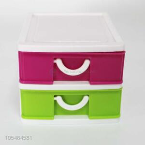 Superior quality 2-tier plastic storage drawer storage box