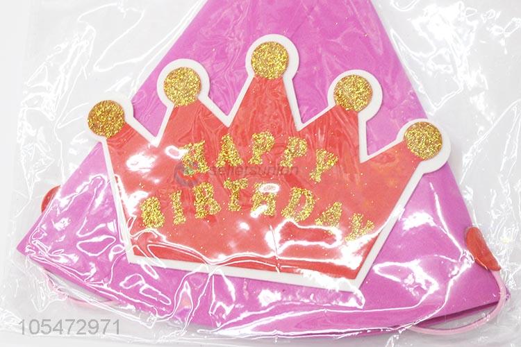 Factory sales kids party hat birthday crowns