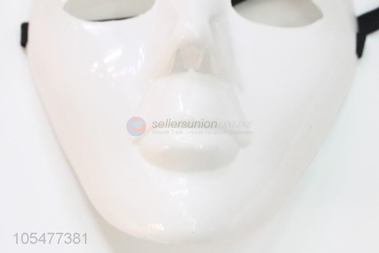 Hot selling white blank plastic mask Halloween supplies