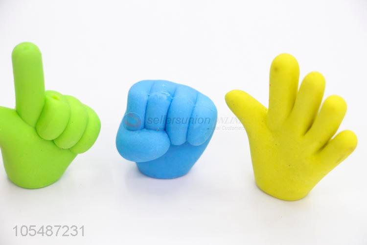 New design gesture shape colorful children erasers