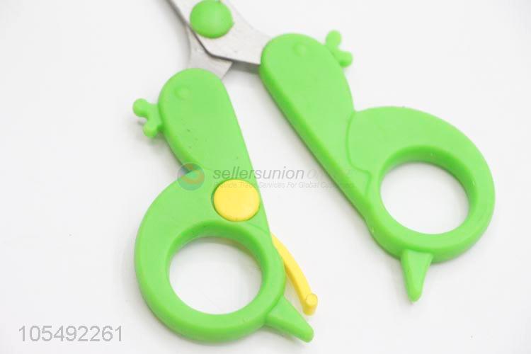 Promotional Item Colorful Plastic Shell Scissors for Students Cutting