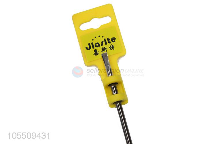 China Manufacturer Safety Slotted Screwdriver with Soft Handle