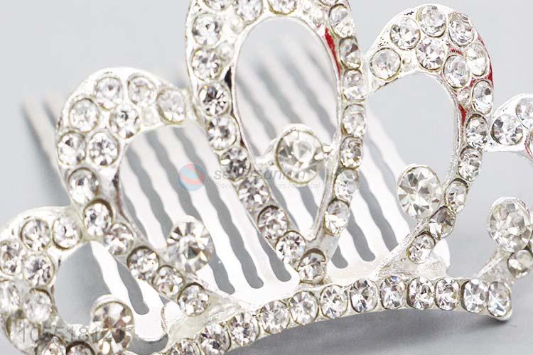 China Hot Sale Fashion Rhinestone Crystal Wedding Tiara Bride Crown