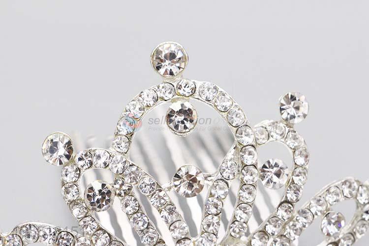 Made In China Rhinestone Bridal Tiara Crown Headband Princess Wedding Crystal Bride Crown