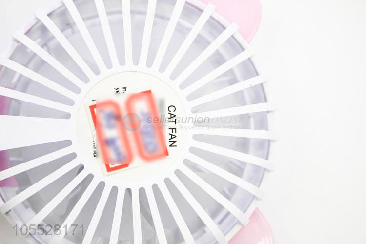 New Advertising Girl Pink USB Charging Handheld Fan