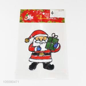 Unique Design Fashion Christmas Decoration Santa Claus Jelly Sticker