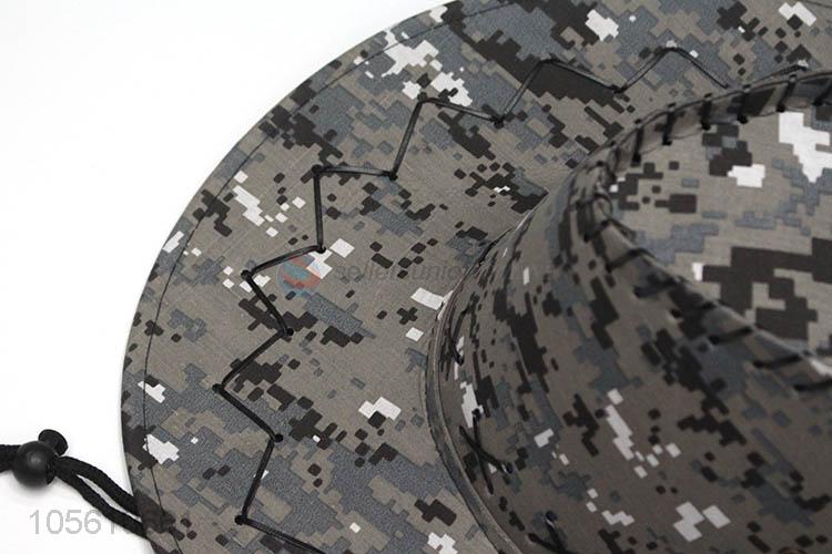 Hot sale camouflage color polyester cowboy hat for men