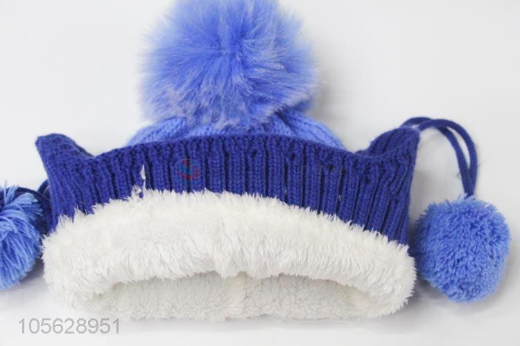 High Quality Pompon Hat Winter Earmuffs Hat For Boy