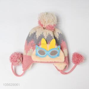 Wholesale Pompon Ball Earmuffs Hat Warm Cap For Boy