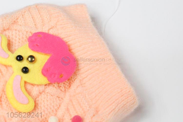 Cute Design Knitted Beanie Cap For Baby