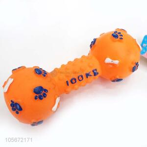 Factory Price Dumbbell Squeaky Dog Toy