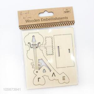 China Manufacture Wooden DIY Craft Set Best Embellishments