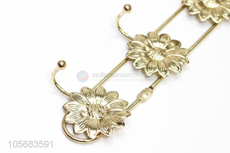 Newest Sunflower Design Wall Hook Iron Coat Hook