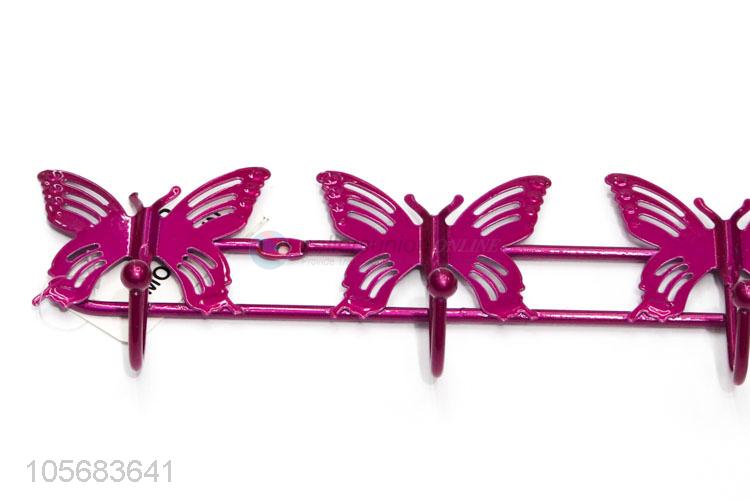 Cute Butterfly Design Iron Wall Hook Fashion Coat Hook