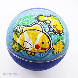 Cartoon Printing Rubber Inflatable <em>Basketball</em> For Children