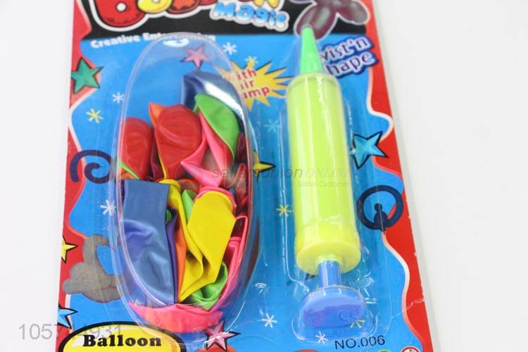 Best Quality Colorful Latex Balloons With Air Pump Set