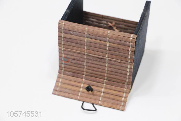 New style custom bamboo woven curtain wooden jewelery box