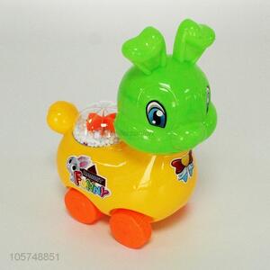 Promotional kids pull line toy plastic rabbit toy