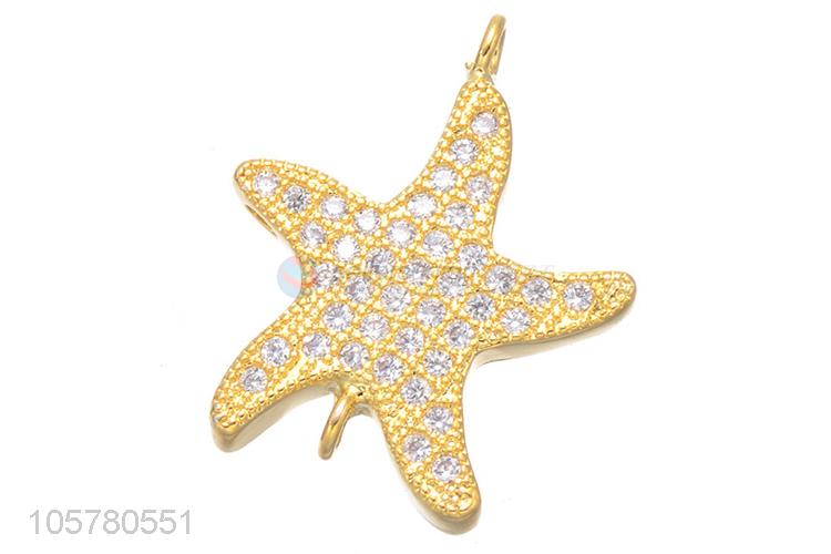 High Quality Starfish Shape Inlay Zircon Bracelet Accessories