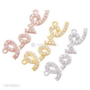 Good Sale Love Words Inlay Zircon Jewelry Accessories