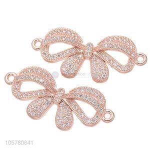 Newest Bowknot Shape Inlay Zircon Jewelry Accessories