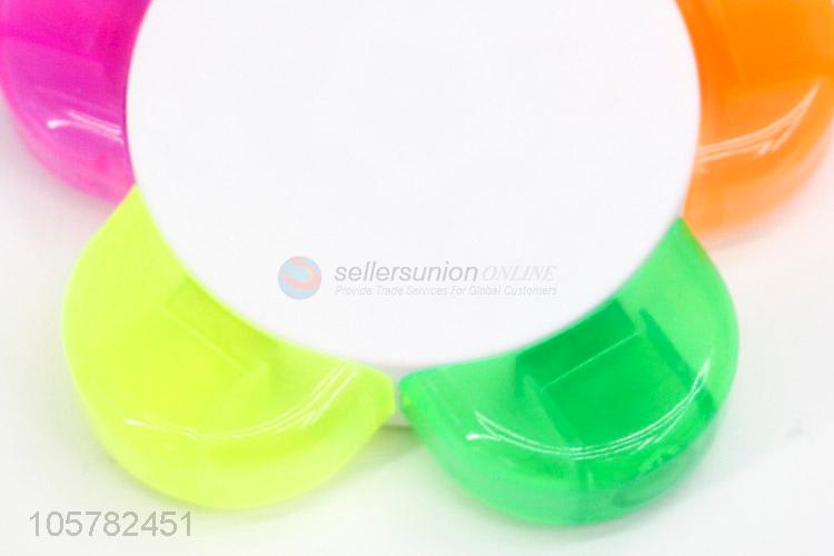 New Advertising 5 Colors School Supplies Petal Highlighter