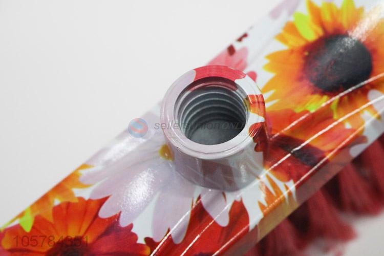 Competitive Price PET Plastic Broom Head with Flower Printed