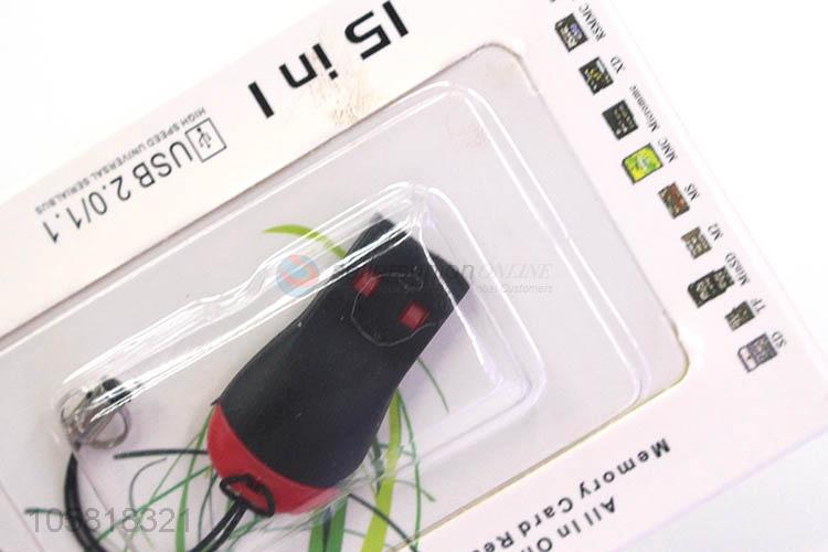 High Quality Plastic Usb2.0 Universal Memory Card Reader