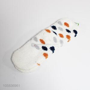 Recent design fashion fuzzy microfiber socks