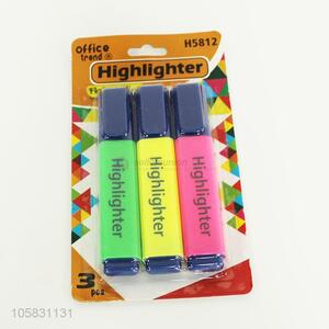 Good Quality 3 Pieces Highlighter Best Advertisement Pen