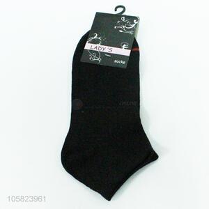 Promotional black women anklet socks for summer