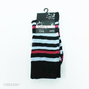 China factory stripes women winter socks long socks