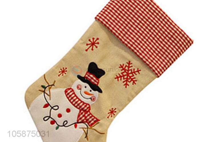 Wholesale free sample hanging christmas stocking sock for christmas decor