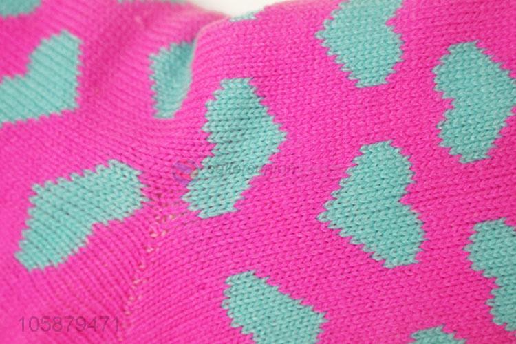 Wholesale Price Love Shape Anti-slip Floor Socks Woman Ski Socks