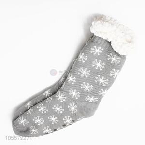 Low Price Grey Warm Home Floor Socks Ski Socks