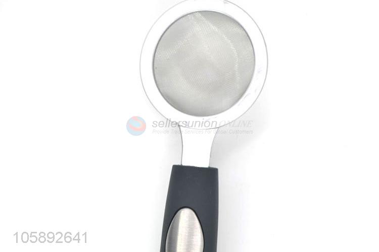 New design handle stainless steel strainer kitchenwares