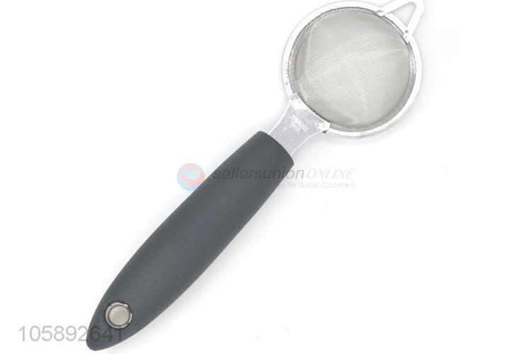 New design handle stainless steel strainer kitchenwares